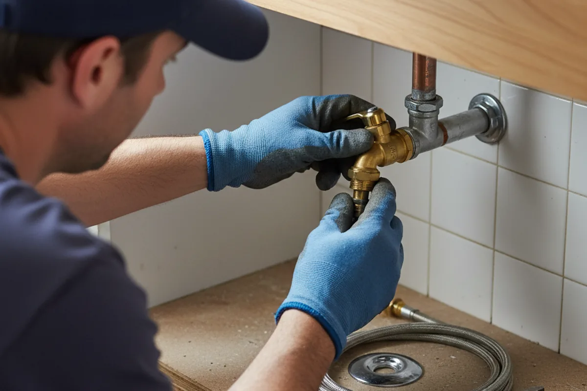 Shutoff valve and fitting work during Repiping in Carmel